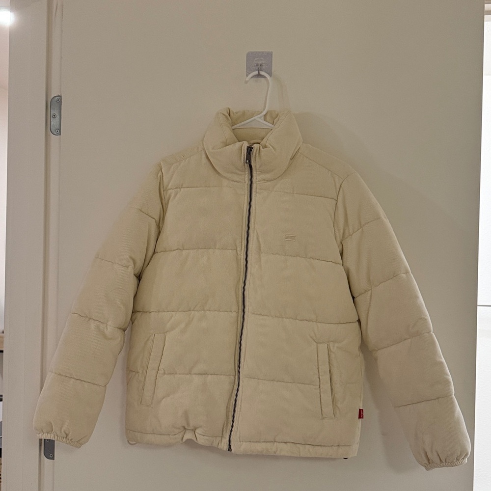 Levi's Cream Puffer Jacket